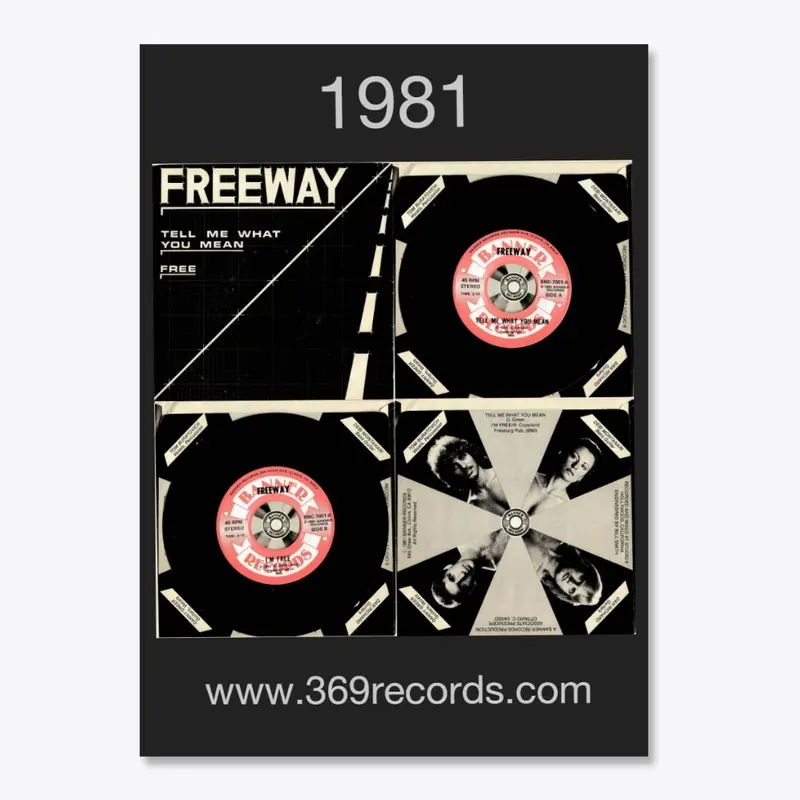 Sticker: Freeway 1981 45rpm release